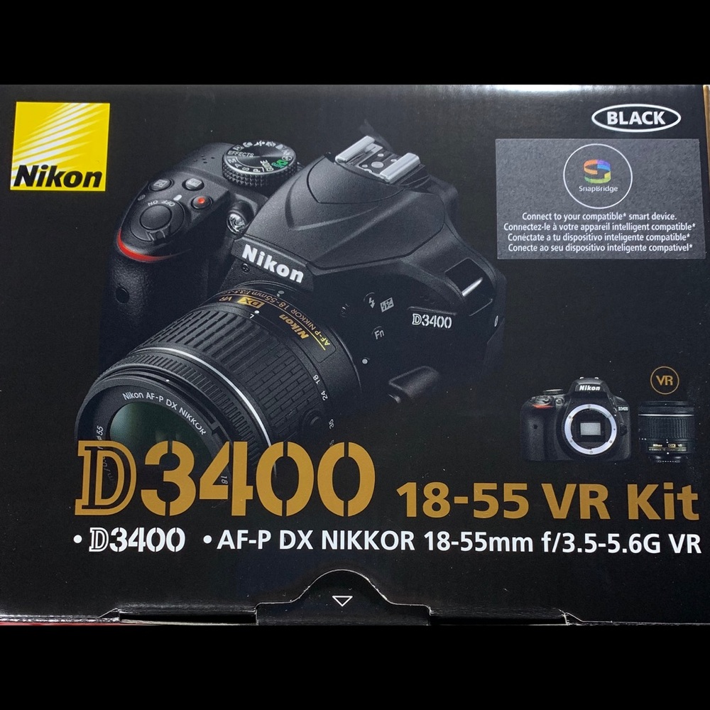 NIKON D3400 Camera and accessories